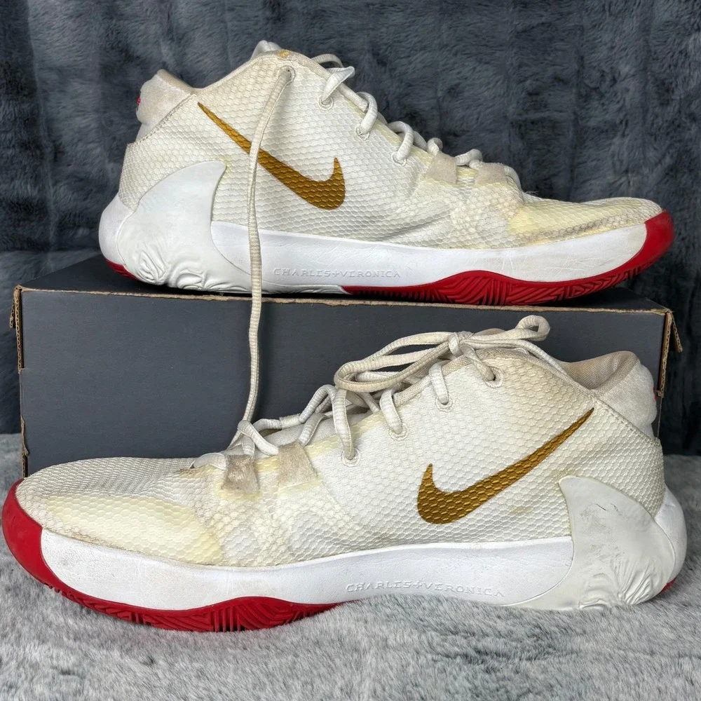 Nike Zoom Freak 1 Roses White Gold Red BQ5422-100 Mens 11.5 Giannis Basketball